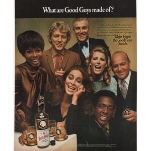 White Horse Blended Scotch Whisky Advertisement 1960s Vintage The Good Guys